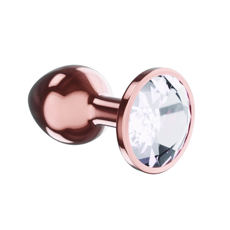 Анальная Пробка Diamond Moonstone Shine S Розовое Золото 4021-01